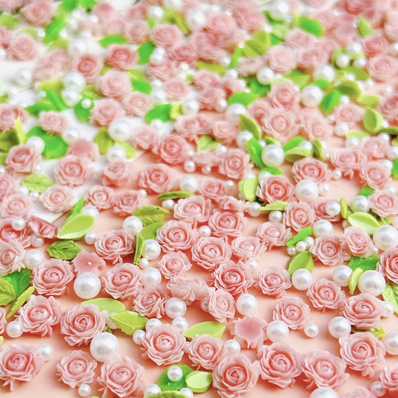 Art Craft Rose - 50 Stuks Willekeurige Gemengde Hars Bloemen