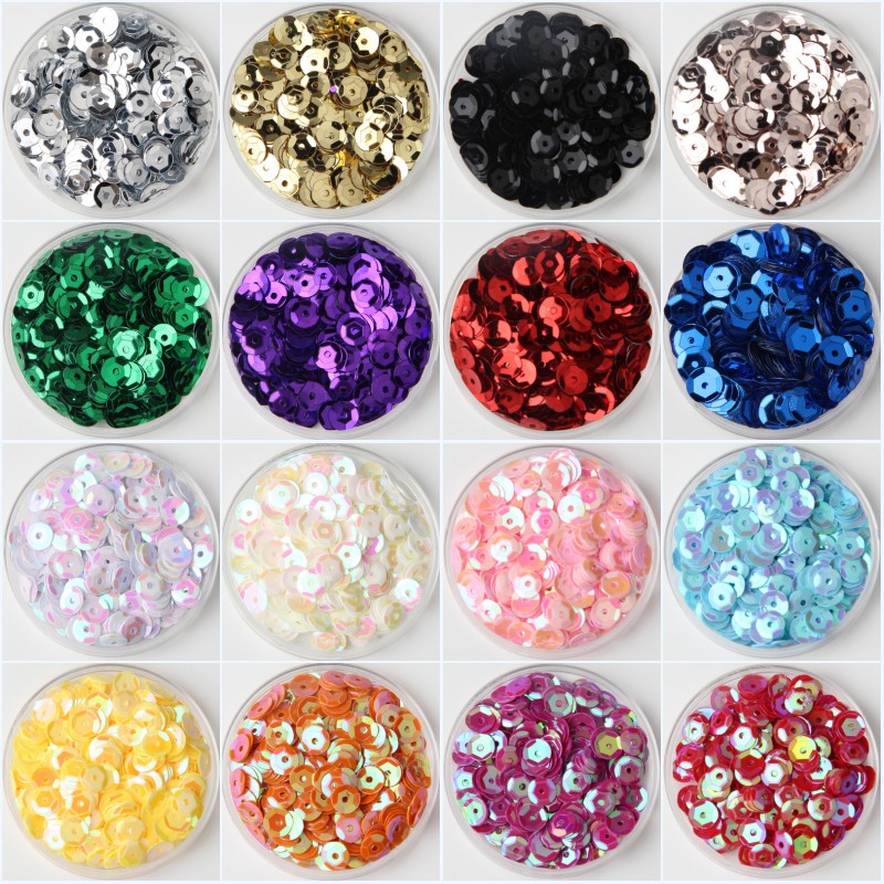 Eco Art Craft - 10 G/partij Multi Size 4Mm/5Mm/6Mm/8Mm Sequin
