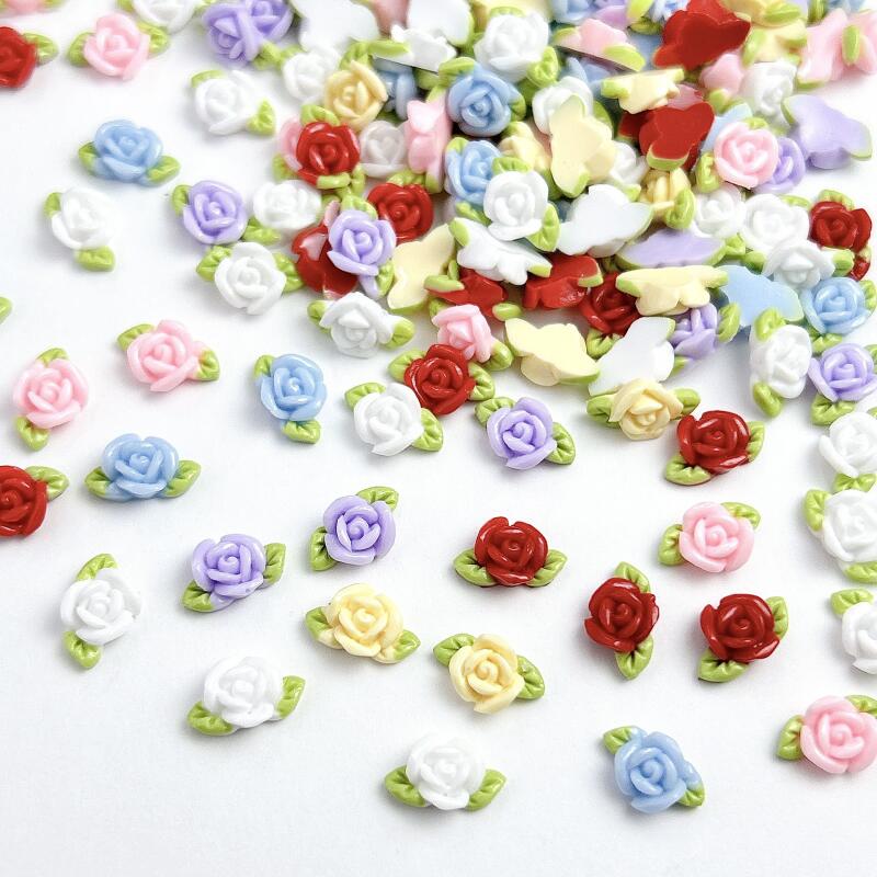 Art Craft Rose - 30 STKS Hars Rose Nail Art