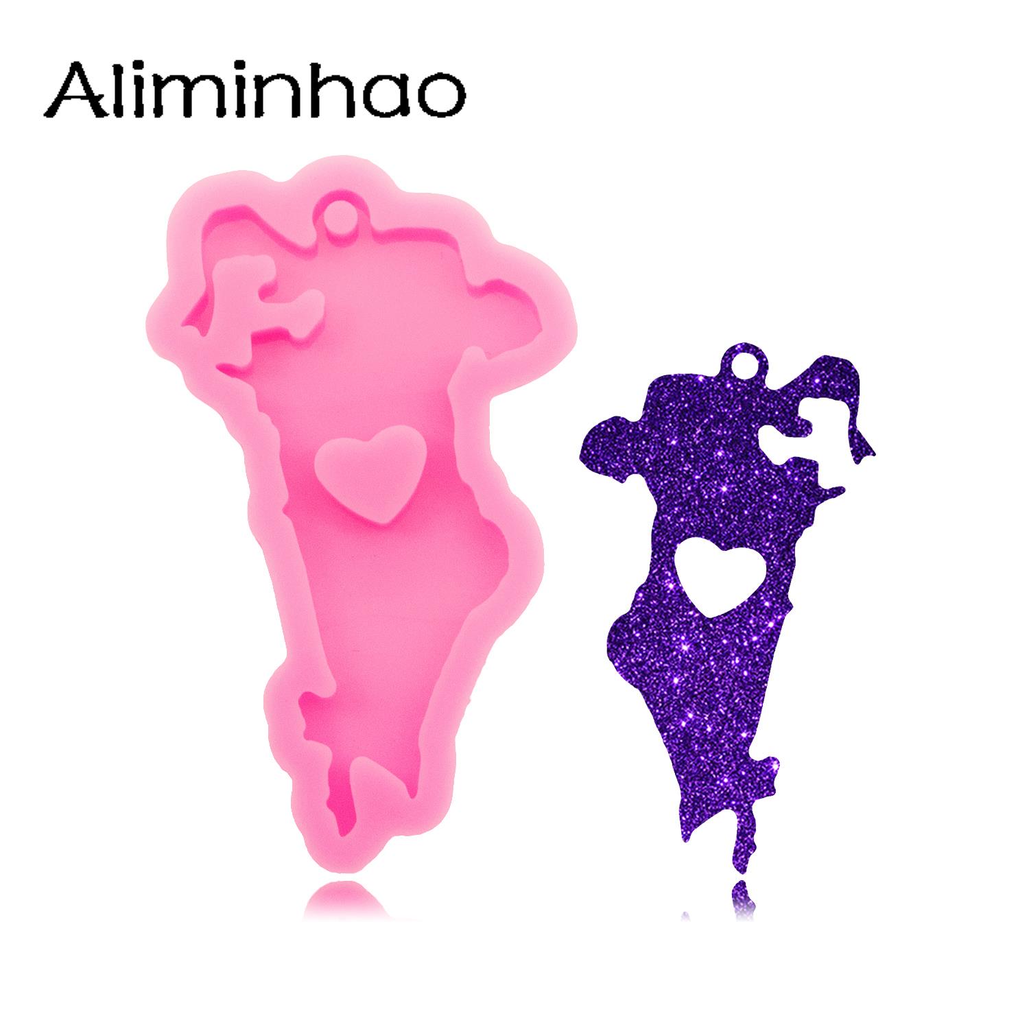 Eco Art Craft - DY1435 Shiny Bahrein Kaart Siliconen Hars