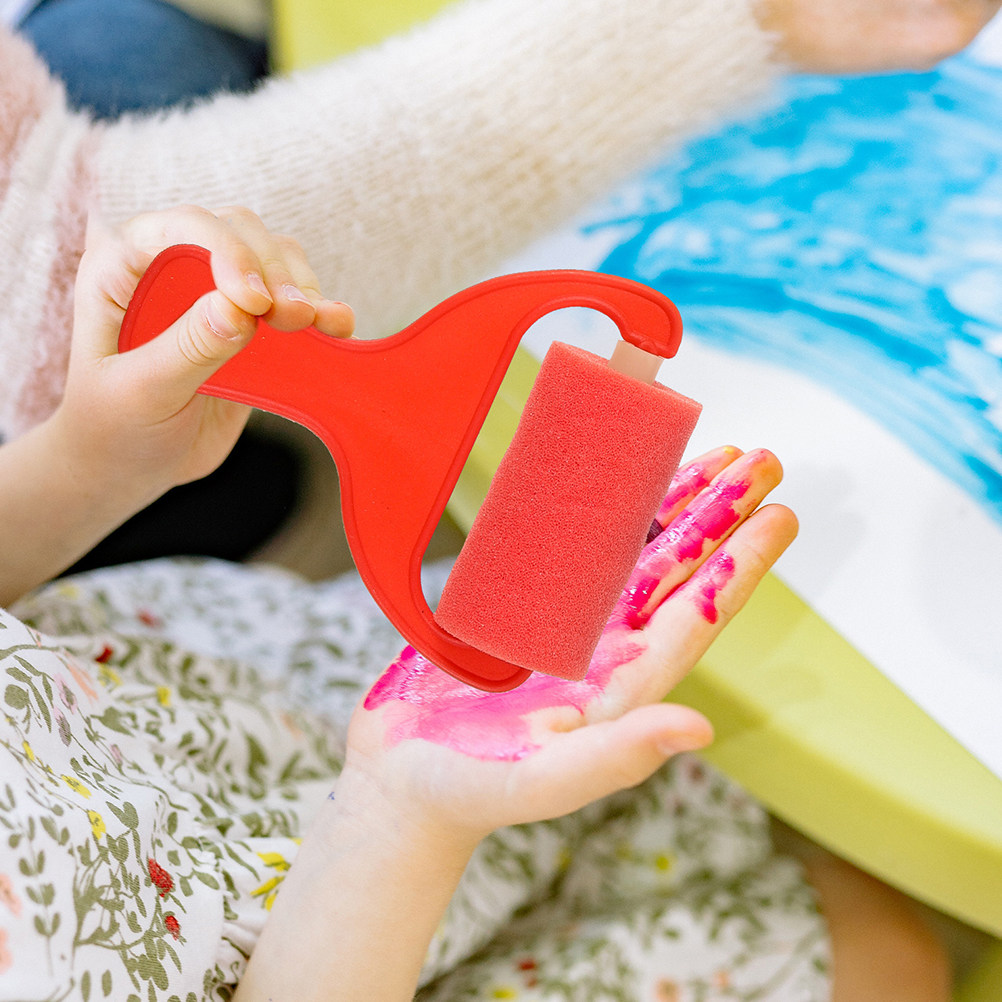 Art Craft Doodle - 8-delige sponspenseelset voor schilderen, schuimkunstgereedschap voor