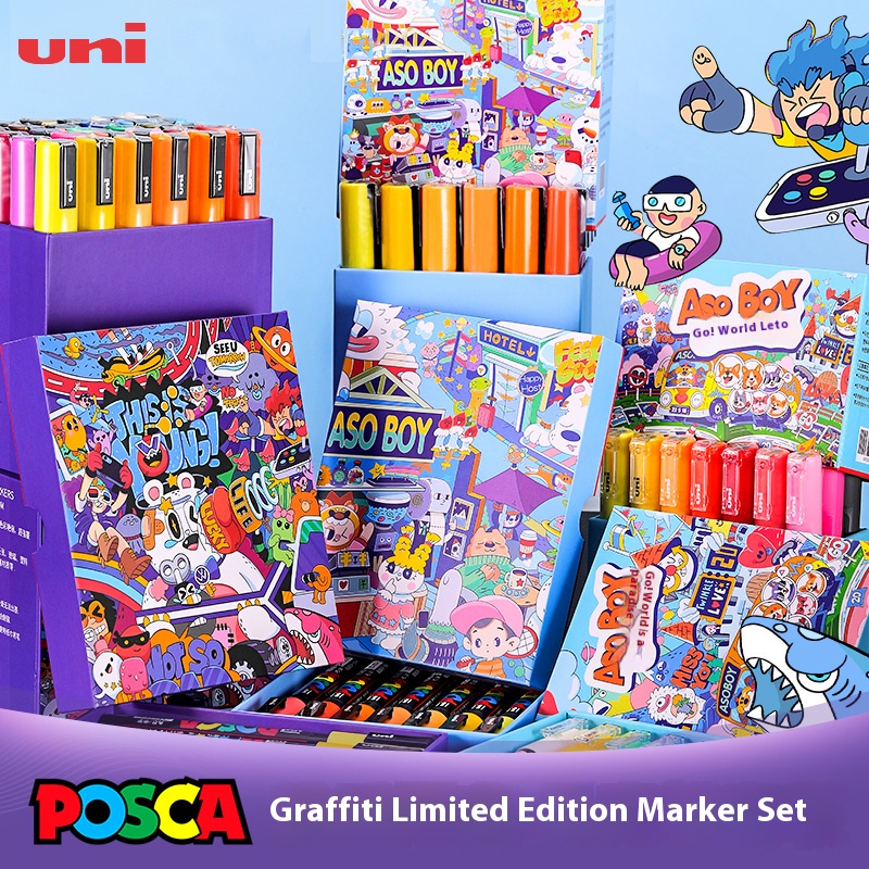 Art Craft Doodle - UNI POSCA Graffiti Limited Marker Pen,