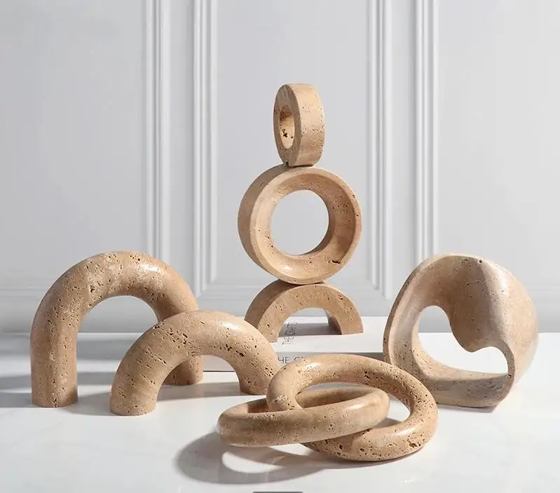 Exhibition Of Art And Craft - Marmeren geometrische kunst ornamenten entree sculptuur