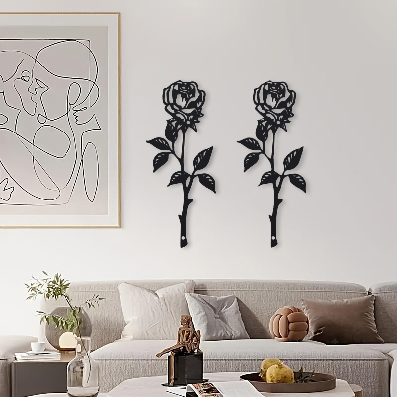 Art Craft Rose - 1 stuk metalen art deco roos