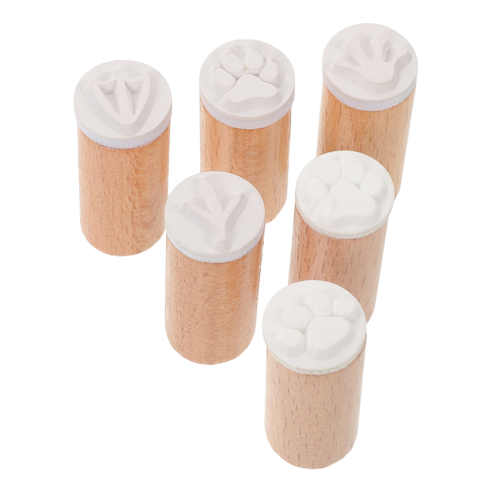 6-delige houten dierenpootafdr - Art And Craft Nature recensie en prijs