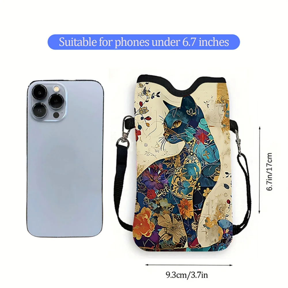 Crossbodytas met bloemenkatpat - Art Craft Bag recensie en prijs