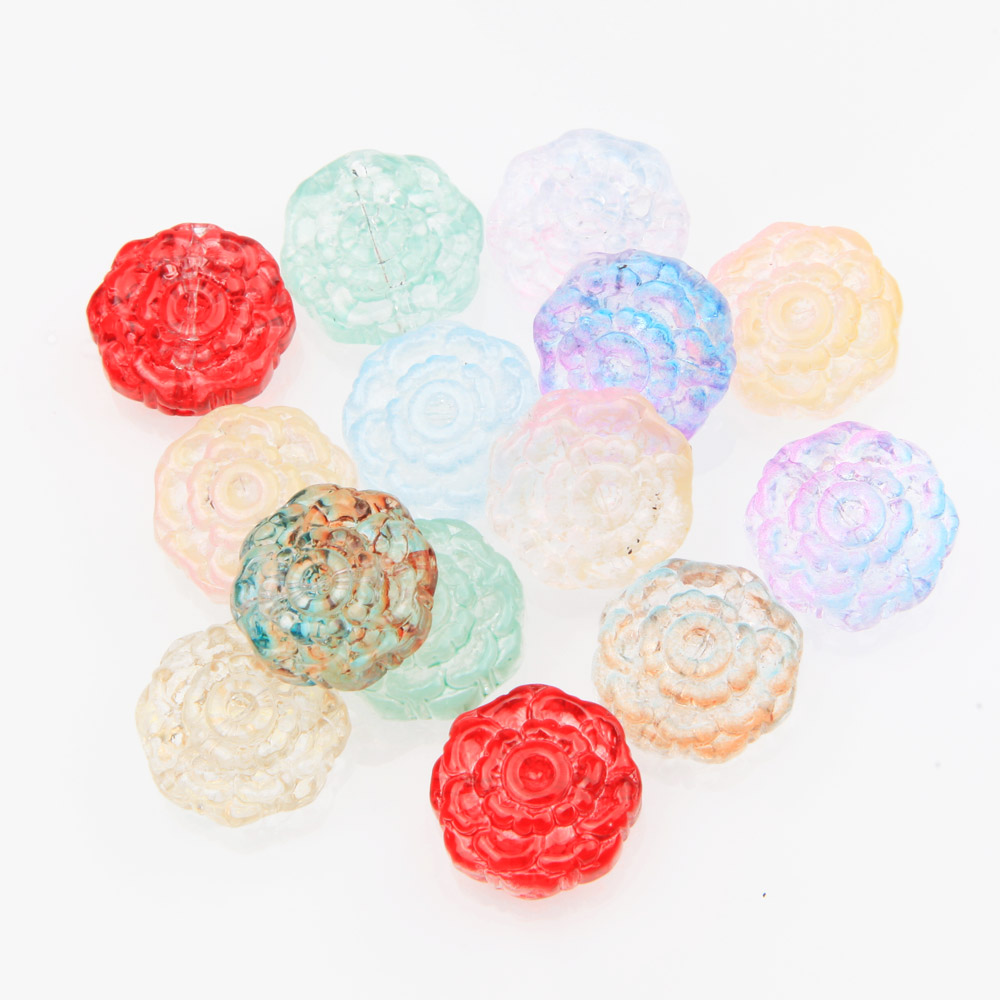 30 stks Glas Rose Bloem Kralen - Art Craft Rose recensie en prijs