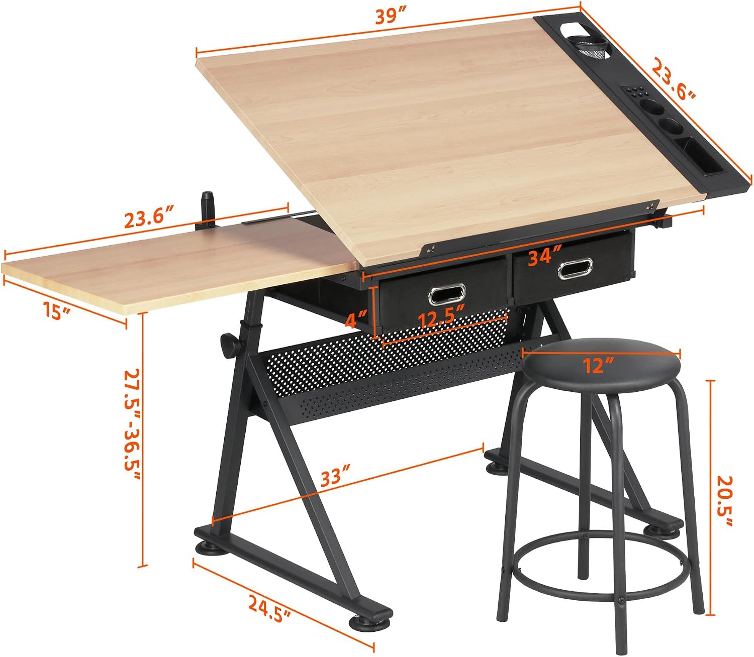 Verstelbare tekentafel met bij - Art Crafting recensie en prijs