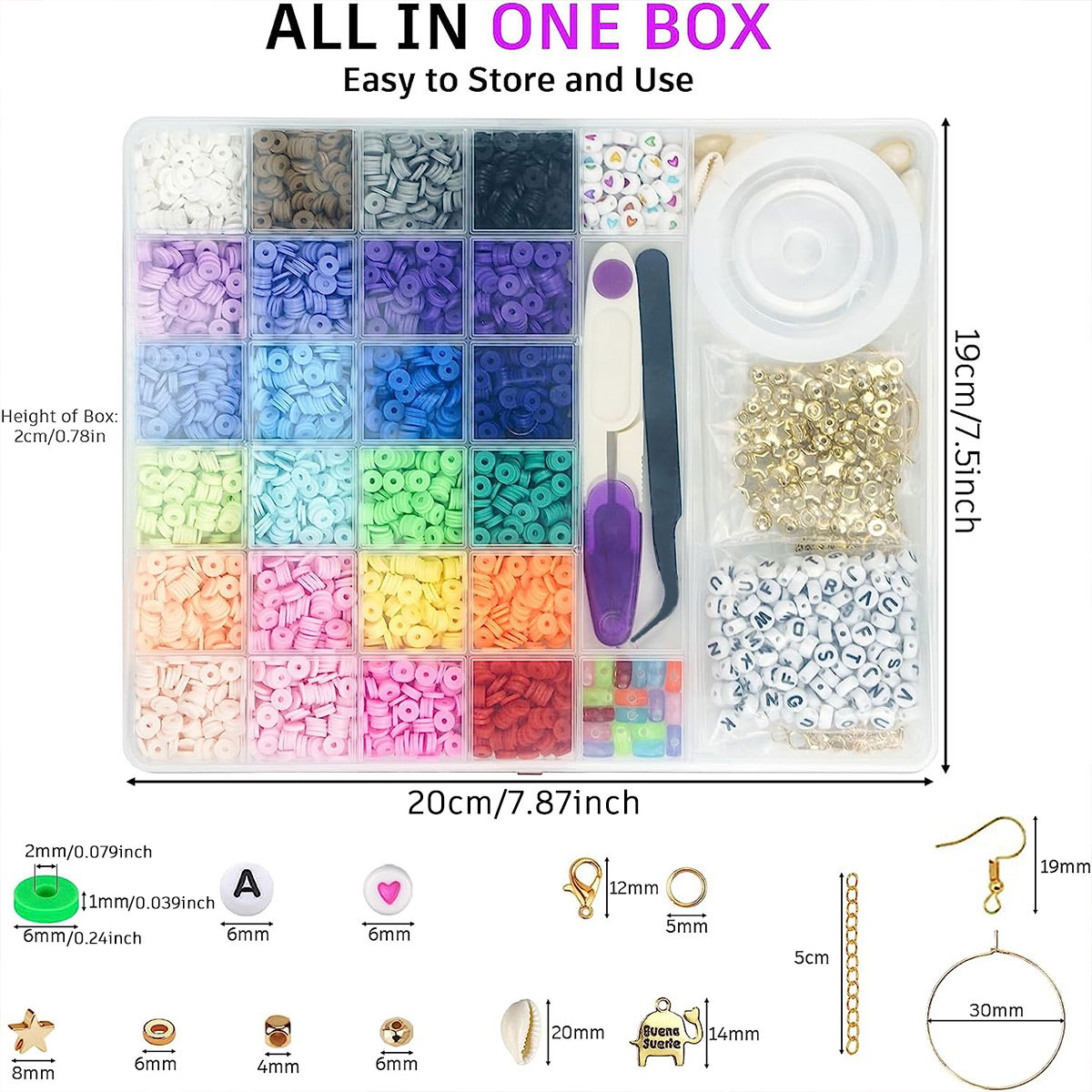 6000 stuks 24 kleuren platte r - Polymer Clay Set recensie en prijs