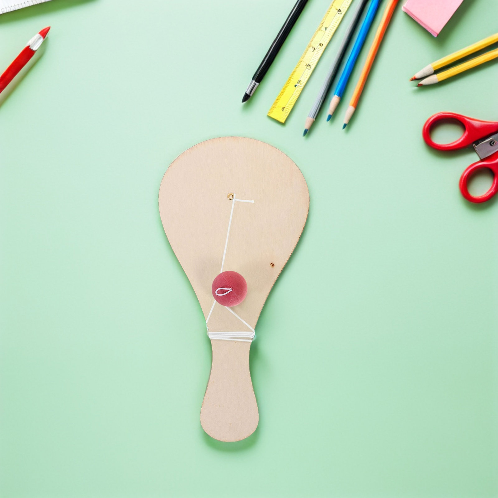 10-delige set houten paddlebal - Art Craft Doodle recensie en prijs