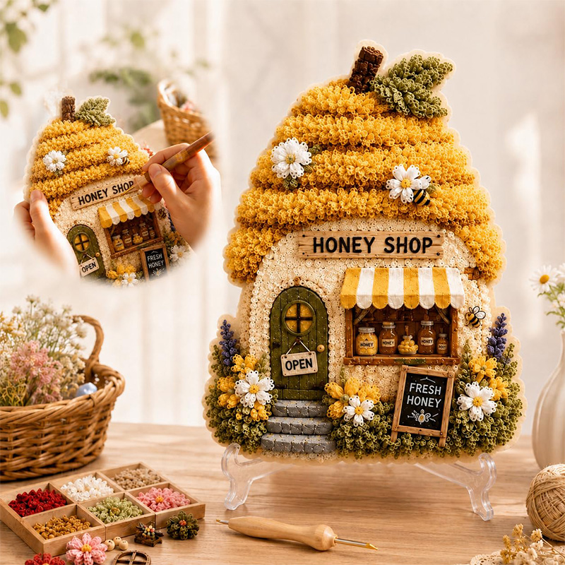 3D Mushroom House Poke Art DIY - Art Crafting recensie en prijs