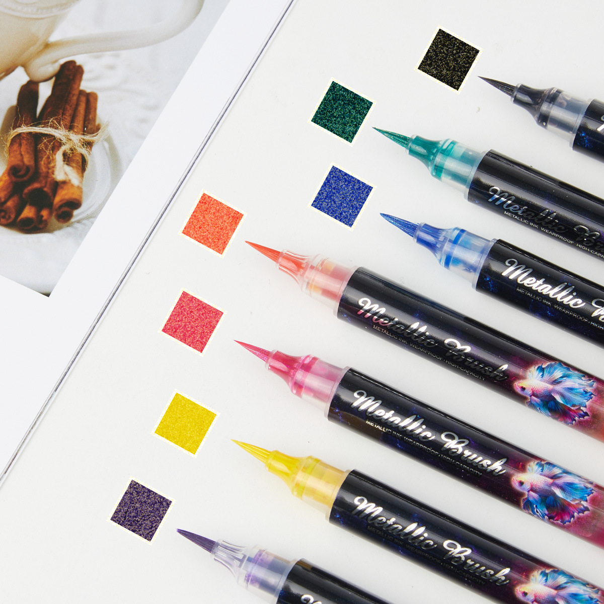 Glitter Effect Brush Markers S - Art Craft Doodle recensie en prijs