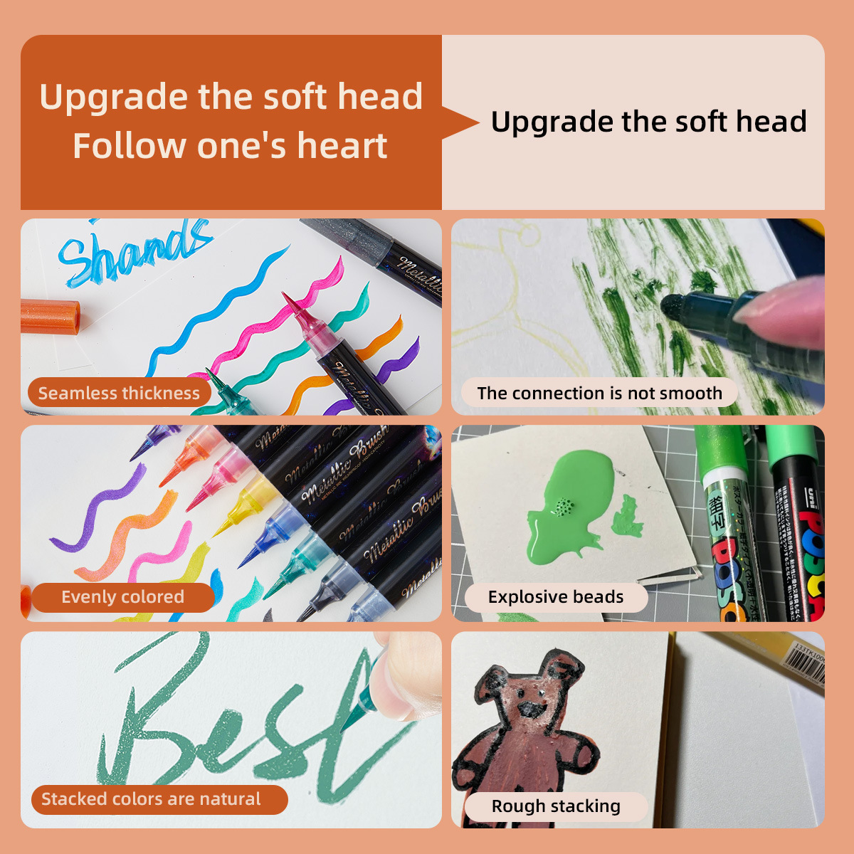 Glitter Effect Brush Markers S - Art Craft Doodle recensie en prijs