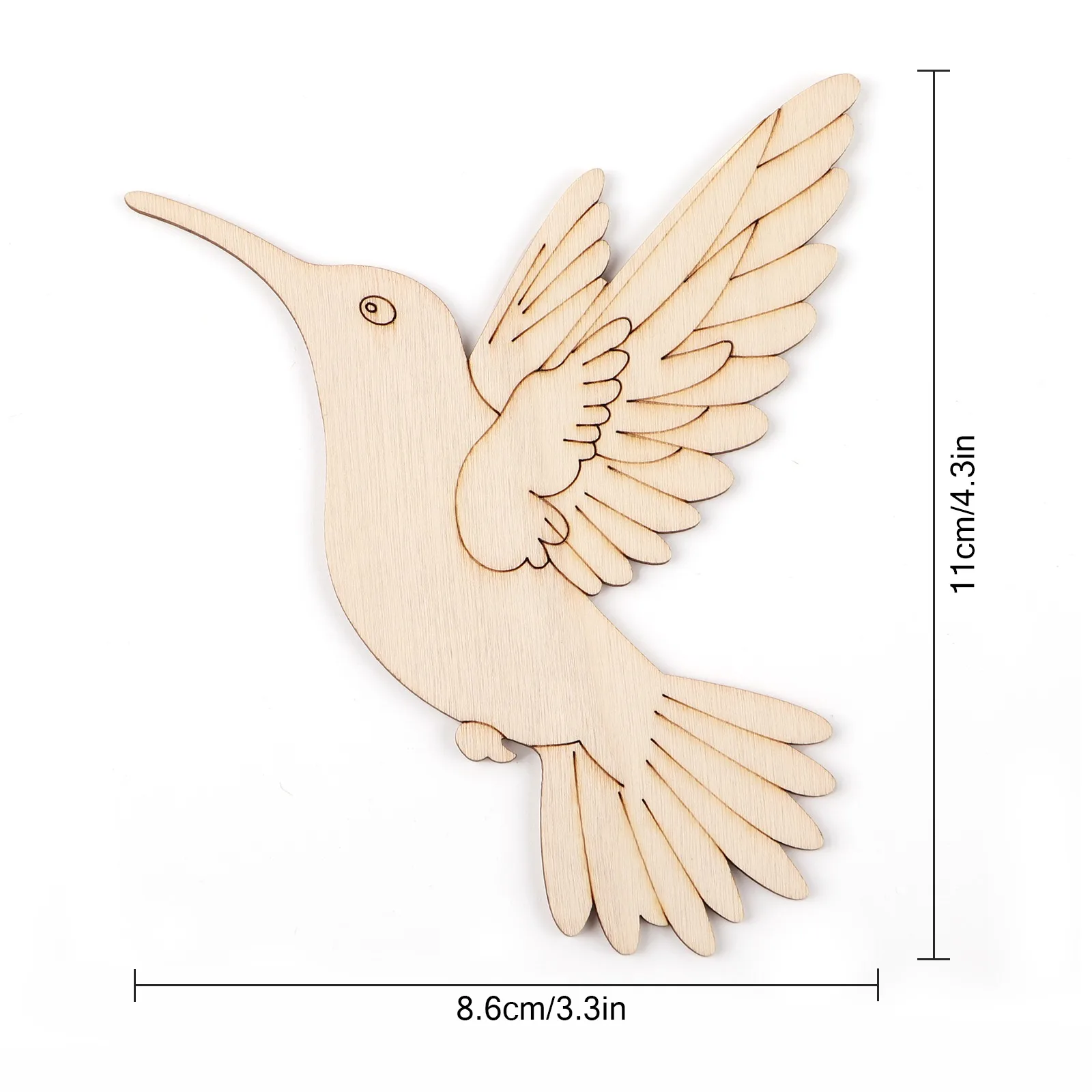 10 stuks onafgewerkte houten d - Art Crafting recensie en prijs