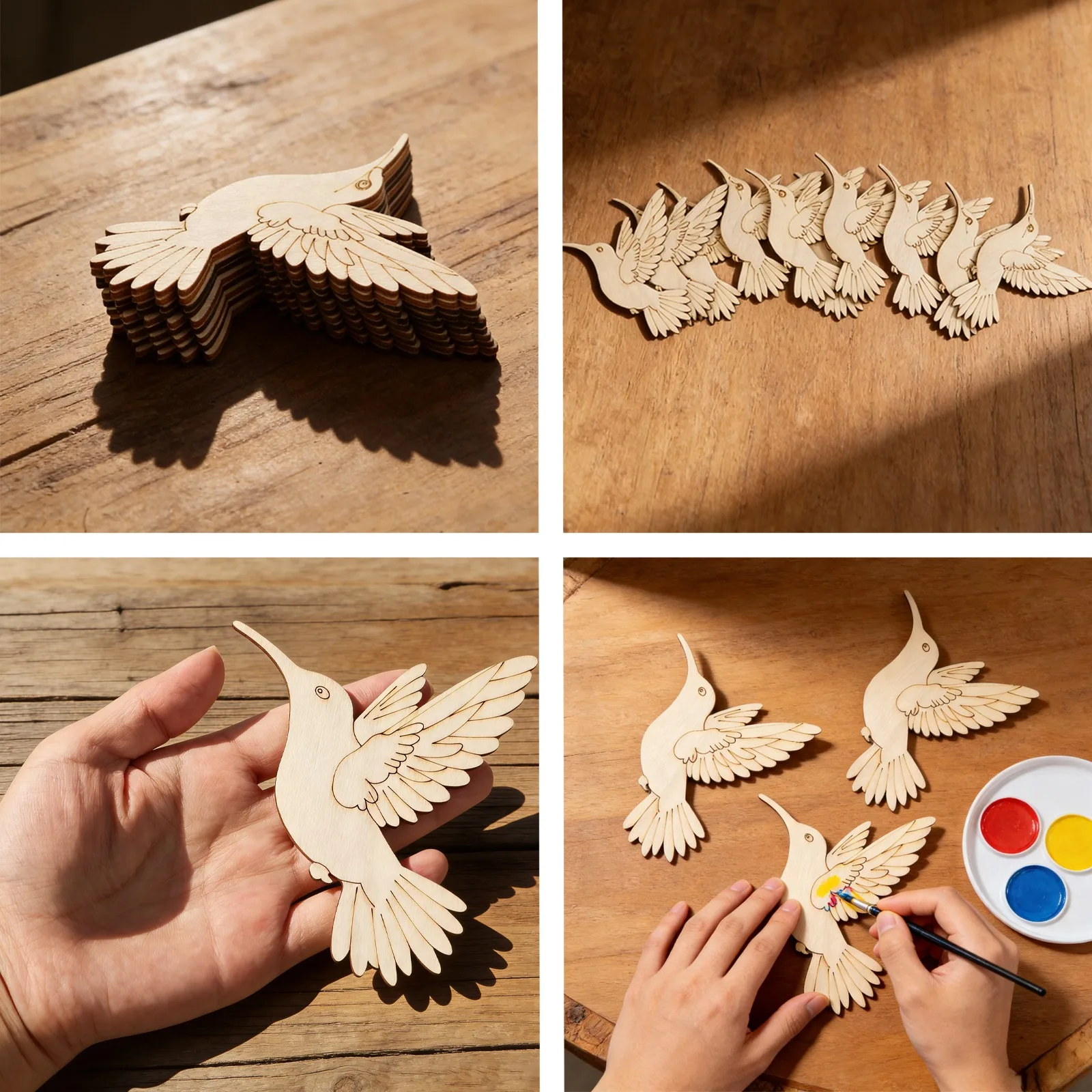 10 stuks onafgewerkte houten d - Art Crafting recensie en prijs