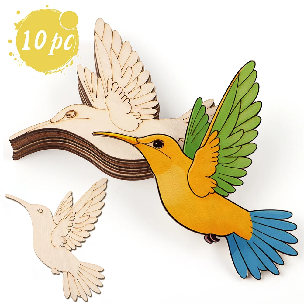 10 stuks onafgewerkte houten d - Art Crafting recensie en prijs