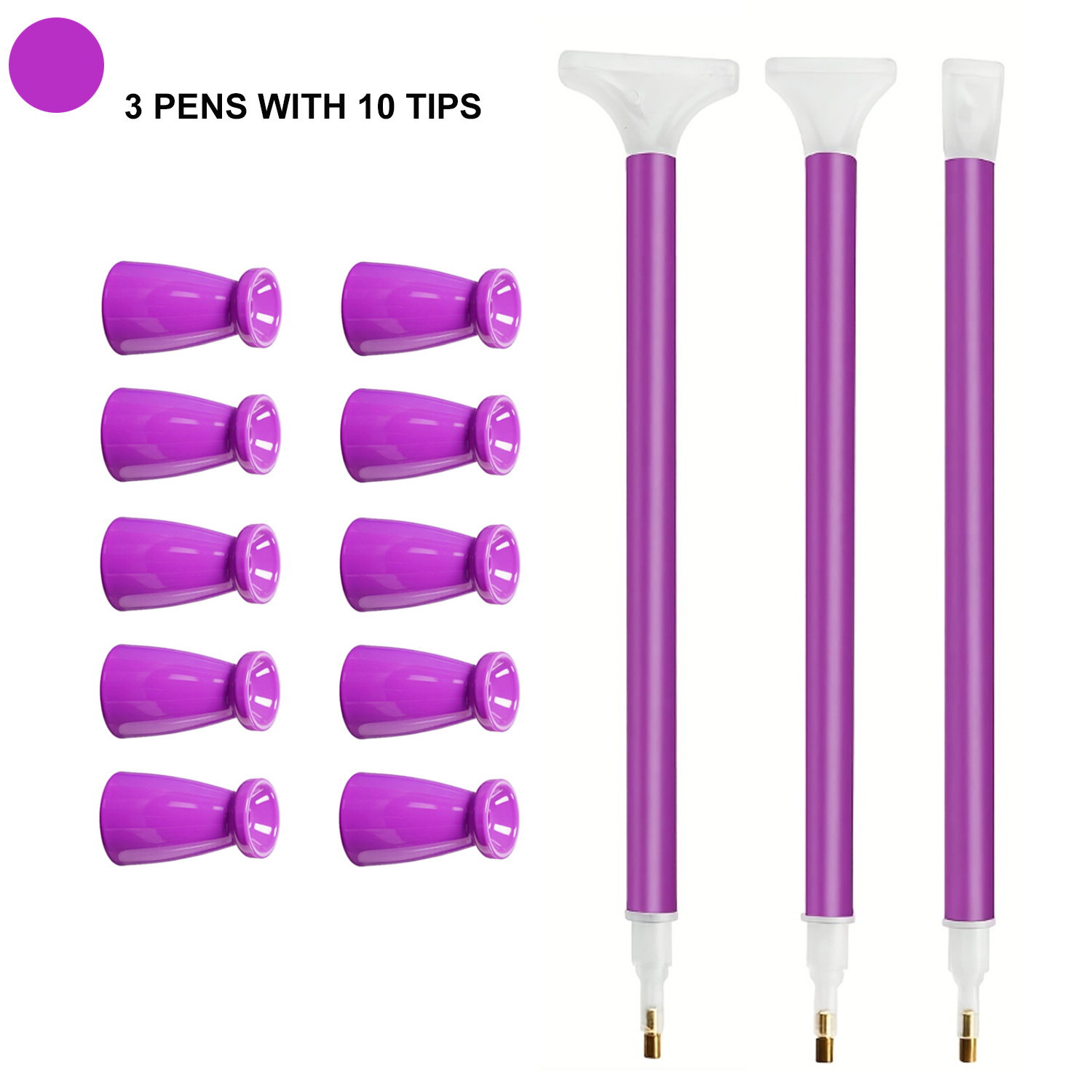 10 siliconen tips & 3 pennen D - Art Craft Painting recensie en prijs