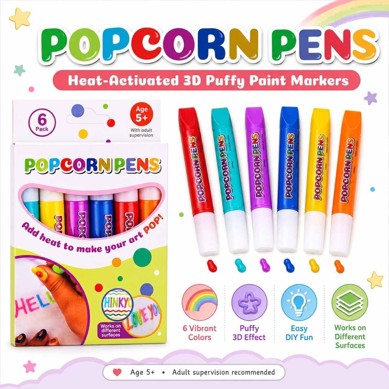 Magische Puffy Popcorn Pennen  - Art Craft Doodle recensie en prijs