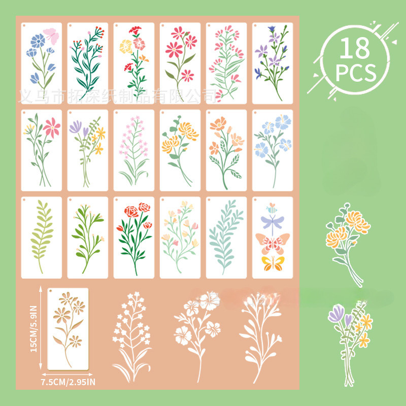 18-delige geometrische bloemmo - Art Craft Doodle recensie en prijs